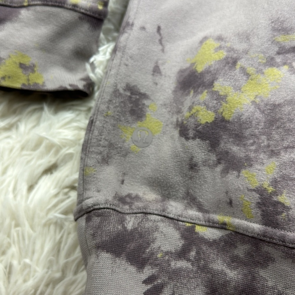 Lululemon All Yours Hoodie Orbital Tie Dye Mauve Grey Multi - Picture 6 of 7